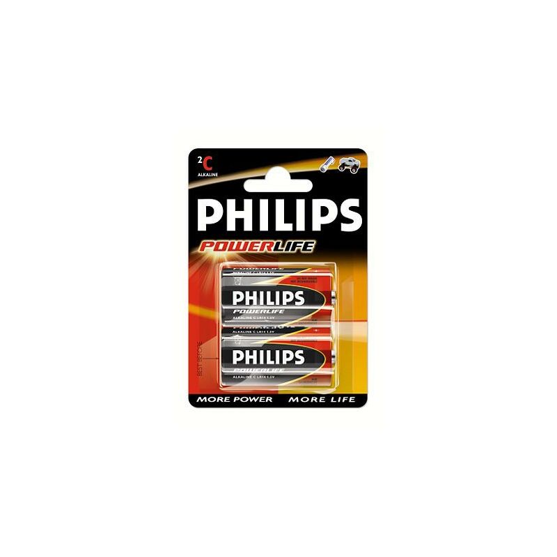 TECHNISCHE DATEN: Marke Philips Alkalisch Batterie Typ C LR14 Spannung 1