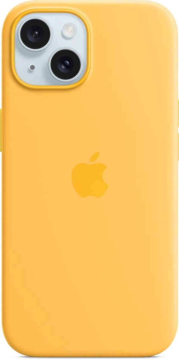 Apple iPhone 15 Sil Case MagS Sunshine - iPhone 15 Silicone Case with MagSafe - Sunshine (MWNA3ZM/A)