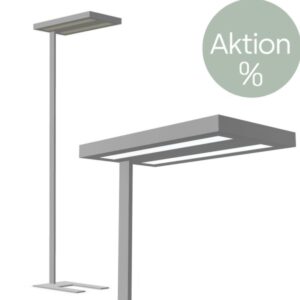 AKTION: GLAMOX Free-F LED Stehleuchte grau - Sensor mit Tageslichtregelung7332402178654