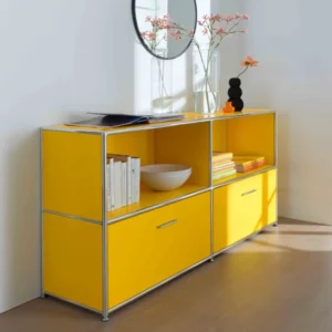 BOSSE SOLUTIONS Sideboard | Le Corbusier Lack seidenmatt | 2 Auszüge