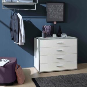 BOSSE SOLUTIONS Sideboard | Weiß | 4 Schubladen