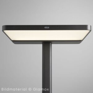 GLAMOX ADAPT-F LED Stehleuchte schwarz | Sensor mit Tageslichtregelung7040670290540