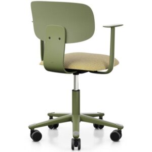 HAG Tion 2140 Bürostuhl Moss Grey mit Armlehnen - Sitz Stoff Sisu 405 - Rücke...