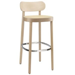 THONET 118 H Barhocker | Sitz-Rohrgeflecht | Buche gebeizt aufgehellt4066962000423