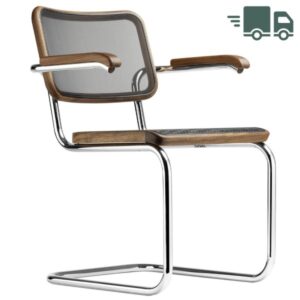 THONET 64 N | Nussbaum Pure Materials | mit Netzbespannung | Stahlrohr-Freisc...4066962023170