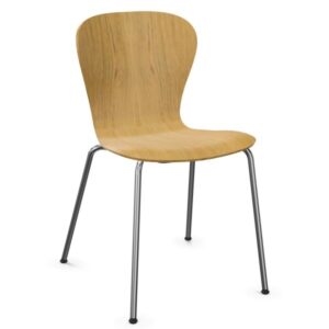 THONET S 220 Formholz-Stuhl | Edelholz Eiche | Gestell chrom4066962008856