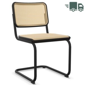 THONET S 32 V | Buche schwarz gebeizt | Stahlrohr-Freischwinger | Gestell sch...4066962002205