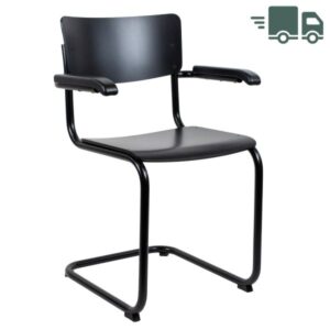 THONET S 43 F | Buche schwarz gebeizt | Gestell schwarz4066962005497