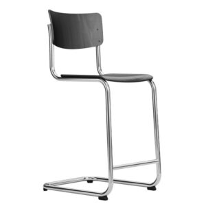 THONET S 43 HT | Barhocker niedrig | Formholzschale schwarz gebeizt | Gestell...4066962006302