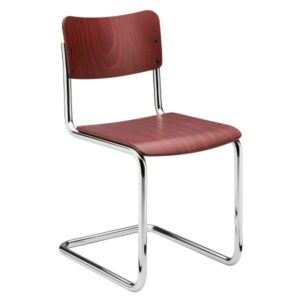 THONET S 43 K für Kinder | rubinrot gebeizt | Stahlrohr-Freischwinger | Geste...4066962020261