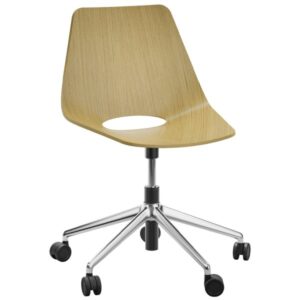 THONET S 661 DR Formholz-Stuhl | Edelholz Eiche | Fußkreuz poliert