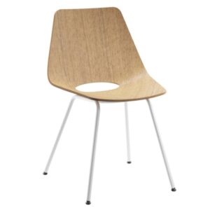 THONET S 661 Stahlrohrstuhl | Edelholz Eiche | Gestell weiß4066962007149