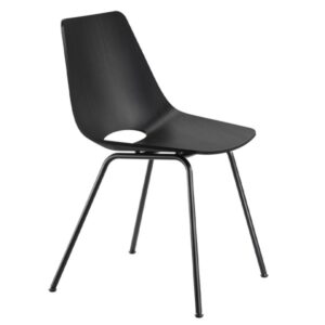 THONET S 661 Stahlrohrstuhl | Edelholz Eiche schwarz | Gestell schwarz4066962006159