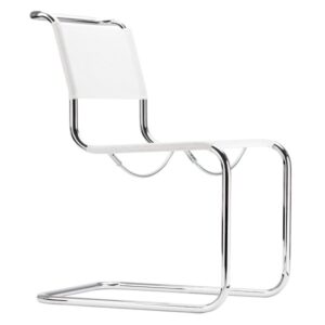 THONET Stahlrohr-Freischwinger S 33 N | Netzbespannung weiß | Gestell chrom4066962008214