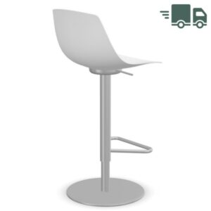 lapalma MIUNN S104 Barhocker | Baydur weiss | Gestell Edelstahl | Platte rund8033071048949