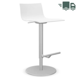 lapalma THIN Barhocker | Gestell Edelstahl | Sitzfläche weiss lackiert8033071034096