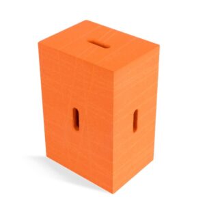 wp Xbrick Sitzwürfel Hocker multifunktionaler Baustein orange