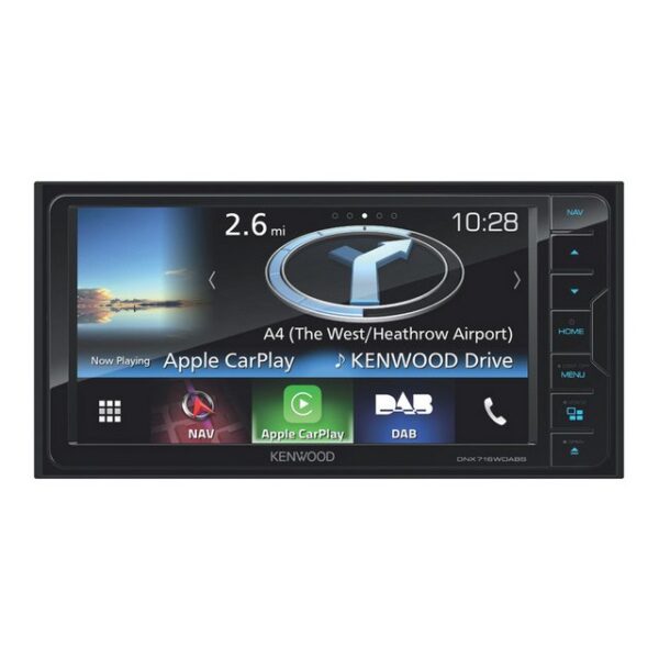 KENWOOD Kenwood DNX716WDABS 2-DIN Multimedia-Navigation mit 7" Display DAB+ Navigationsgerät (Europa 46 Länder