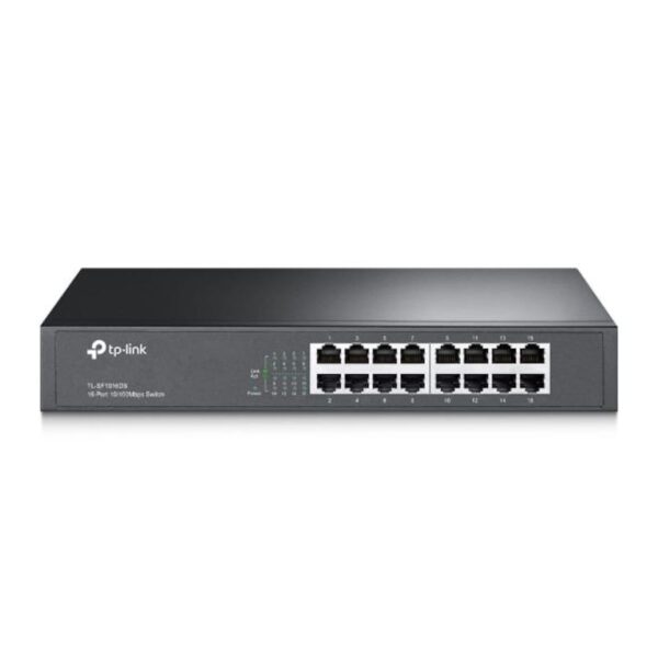 TP-LINK TL-SF1016DS 16x Port Switch Unmanaged 13-Zoll-Stahlgehäuse