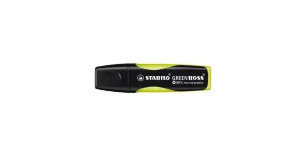 STABILO Textilmarker Textmarker ® GREEN BOSS® 2-5mm gelb Keilspitze