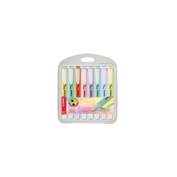 Stabilo swing cool pastellfarbener Textmarker sortiert - Box 8u-