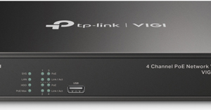 TP-Link VIGI NVR1004H-4P - 4 Kanäle - 3840 x 2160 Pixel - 720p - 1080p - 2160p - 3840x2160