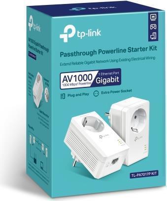 TP-Link TP-LINK TL-PA7019P KIT 1000 Mbit/s Eingebauter Ethernet-Anschluss Weiß 2 Stück(e) (TL-PA7019P kit(DE))