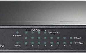 tp-link 8-Port Gigabit Desktop Switch mit 4-Port PoE+ Netzwerk-Switch