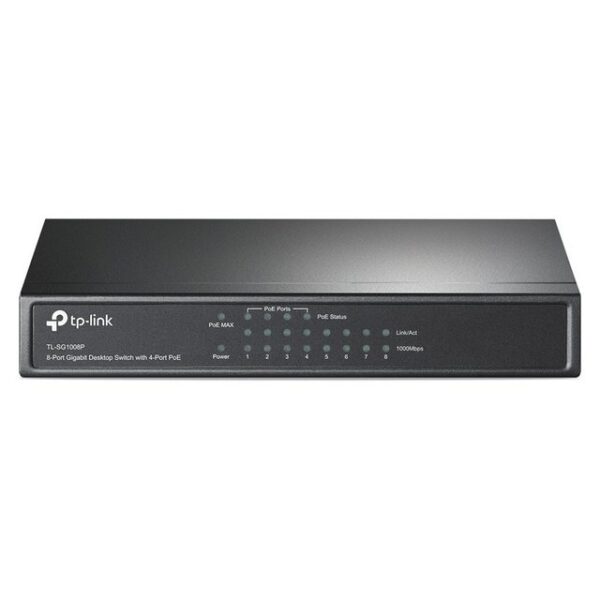 tp-link TL-SG1008P Gigabit Ethernet (10/100/1000) Power over Ethernet (PoE) Gr WLAN-Router