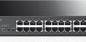 TP-LINK Smart PoE Switch T1500-28PCT - Switch - 24 x 10/100 (PoE) + 2 x SFP + 4 x 10/100/1000 - an Rack montierbar - PoE