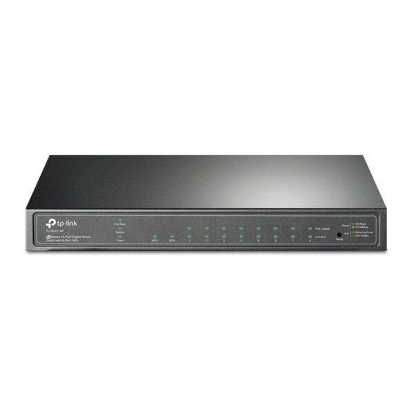 tp-link TP-LINK Switch SG2210P 8xGBit/2xSFP Managed PoE+ (53W) Netzwerk-Switch