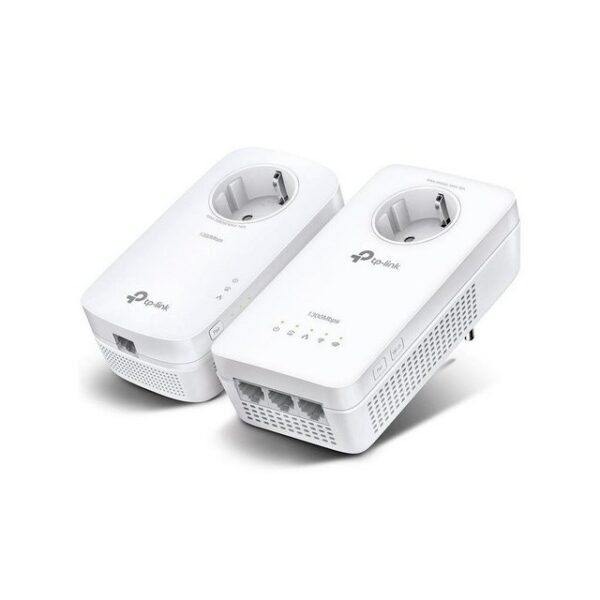 tp-link AV1300-AC1200-Gigabit-WLAN-Powerline-KIT mit Steckdose Computer-Kabel