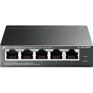 TP-LINK TL-SG105PE 5x Port Desktop Gigabit Switch managed Metall