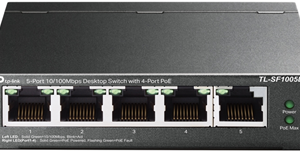 TP-Link TL-SF1005LP - V1 - Switch - unmanaged - 5 x 10/100 (4 PoE) - Desktop