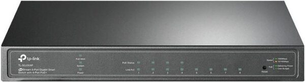 tp-link TL-SG2008P 8-Port Gigabit Smart Switch (4x PoE) Netzwerk-Switch