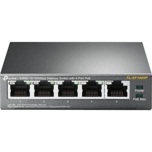 TP-LINK TL-SF1005P 5x Port Desktop Fast Ethernet Switch Unmanaged PoE