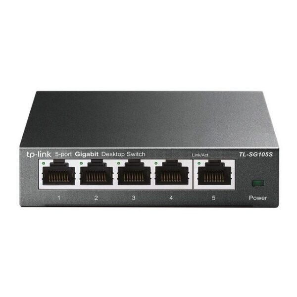 tp-link TP-LINK TL-SG105S Unmanaged L2 Gigabit Ethernet (10/100/1000) Schwarz Netzwerk-Switch