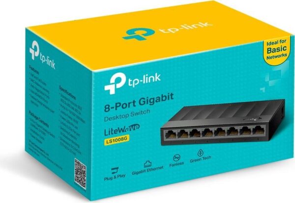 TP-Link TP-LINK LS1008G Netzwerk-Switch Unmanaged Gigabit Ethernet (10/100/1000) Schwarz (LS1008G)