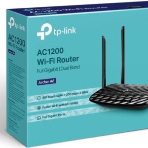 TP-Link Archer A6 - Wireless Router - 4-Port-Switch - GigE - 802.11a/b/g/n/ac - Dual-Band