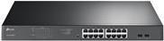 TP-Link JetStream TL-SG1218MPE - Switch - Smart - 16 x 10/100/1000 (PoE+) + 2 x Gigabit SFP - an Rack montierbar - PoE+ (192 W) - AC 100 - 240 V