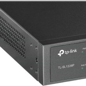 TP-Link TL-SL1226P - Switch - unmanaged - 24 x 10/100 (PoE+) + 2 x 10/100/1000 + 2 x Kombi-Gigabit-SFP - Desktop