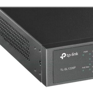 tp-link TP-LINK 24-Port 10/100 Mbps + 2-Port Gigabit Rackmount Switch with 24- Netzwerk-Switch