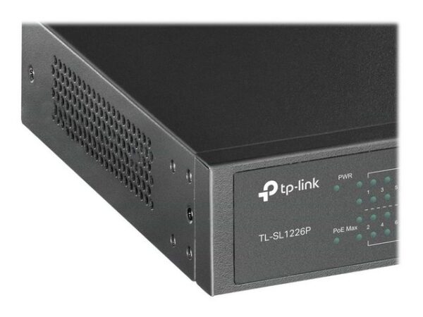 tp-link TP-LINK 24-Port 10/100 Mbps + 2-Port Gigabit Rackmount Switch with 24- Netzwerk-Switch