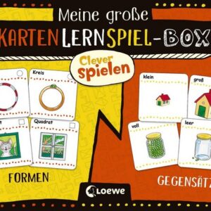 Loewe Lernspielzeug Clever spielen - Meine große KartenLernSpiel-Box - Formen/Gegensätze