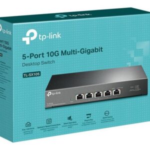 tp-link TP-LINK 5-Port 10G Multi-Gigabit Desktop Switch Netzwerk-Switch