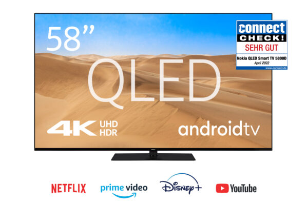 Nokia Nokia 58" 4K UHD QLED Smart TV mit Android TV