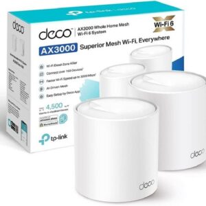 tp-link Deco X50 Mesh WLAN Set (2er Pack) Wi-Fi 6 AX3000 Dual Band Router WLAN-Router