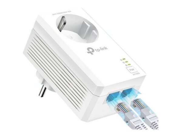 tp-link TP-LINK AV1000 2-Port Gigabit Passthrough Powerline Starter Kit Netzwerk-Adapter