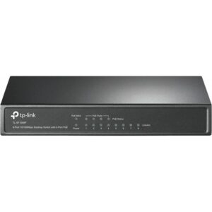 tp-link TP-Link TL-SF1008P 8-Port Switch mit PoE Netzwerk-Switch (4-Port PoE Unterstützung)