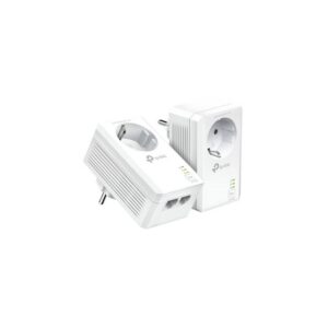 tp-link AV1000 2-Port Gigabit Powerline Adapter mit Steckdose Netzwerk-Adapter